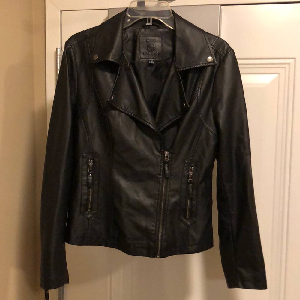 Faux leather jacket size medium